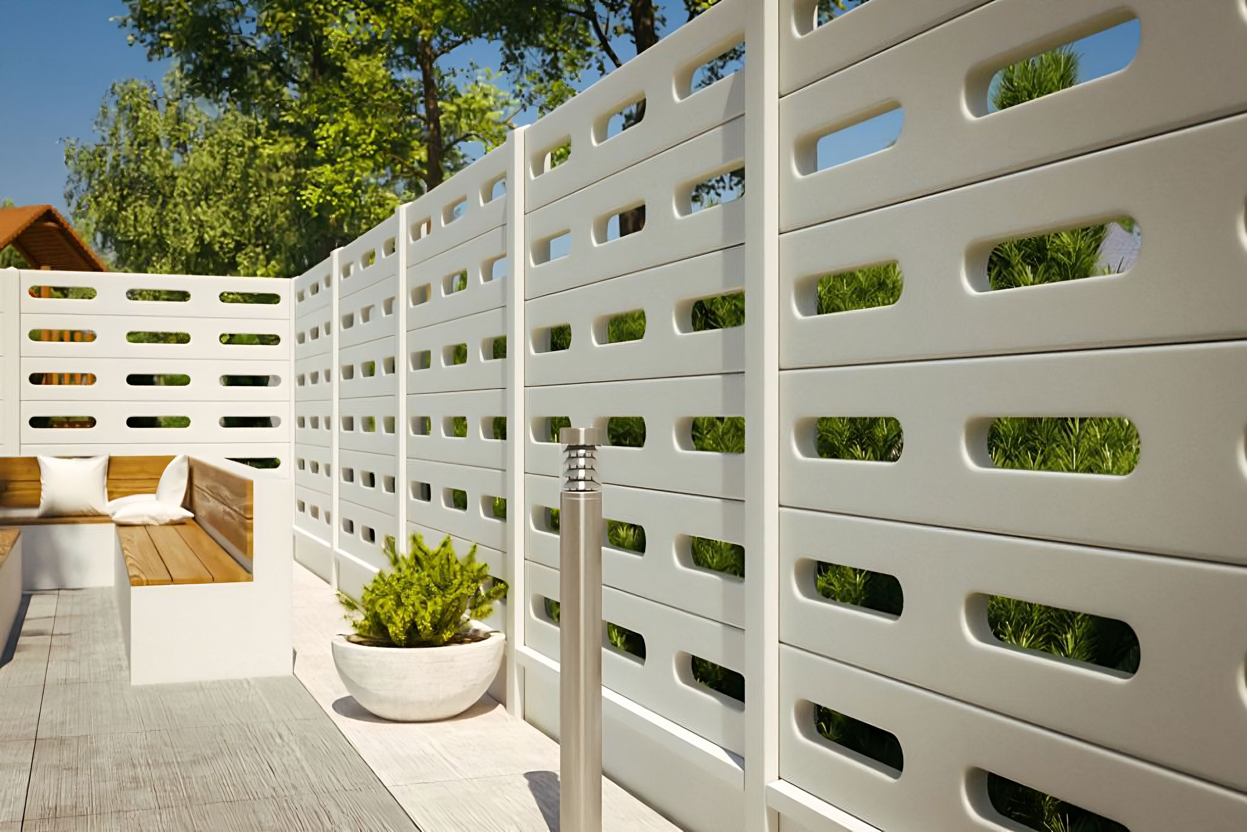 Clôtures rigides en béton 3D